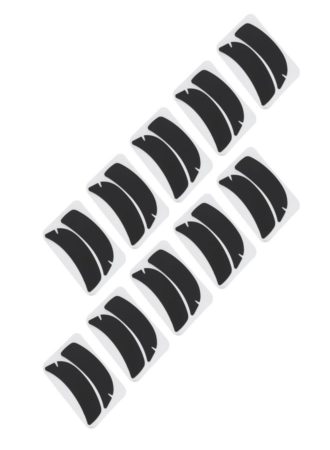 Uxsiya 10 Pairs Reusable Silicone Eyelash Extension Patches with Flexible Notch Under Eye Gel Pads for Eyelash Perming and Extensions Suitable for Beauty Salons (Black) - Image 5